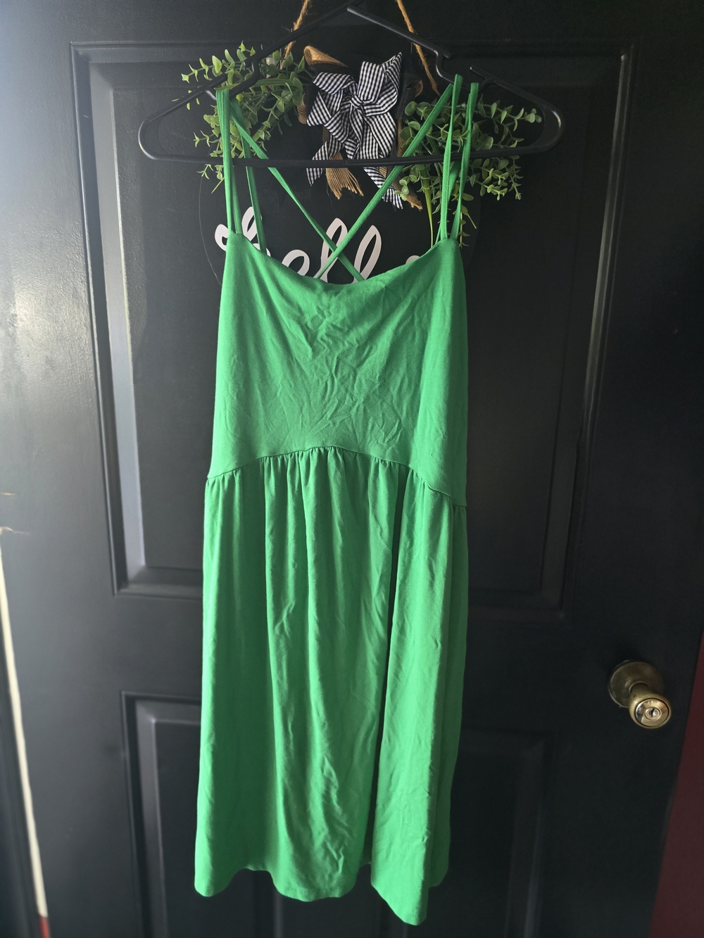 Old Navy Large Bright Green Spaghetti-Strap Sundress